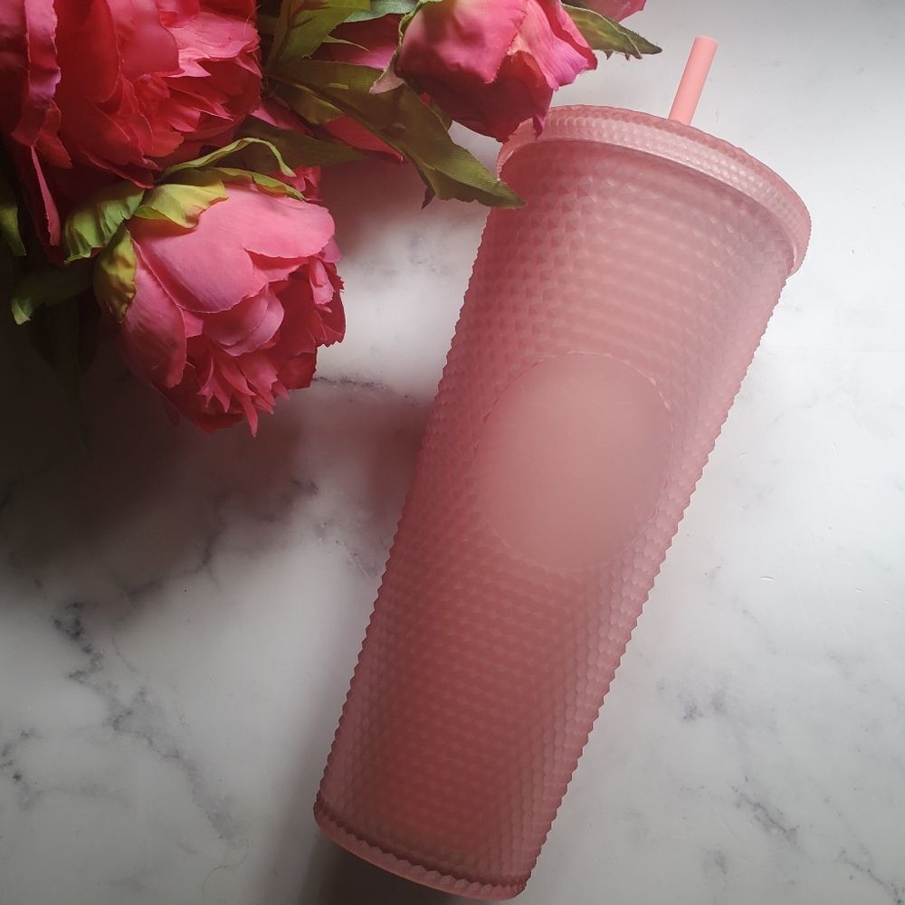 STARBUCKS Pink Lemonade Frosted Studded Tumbler